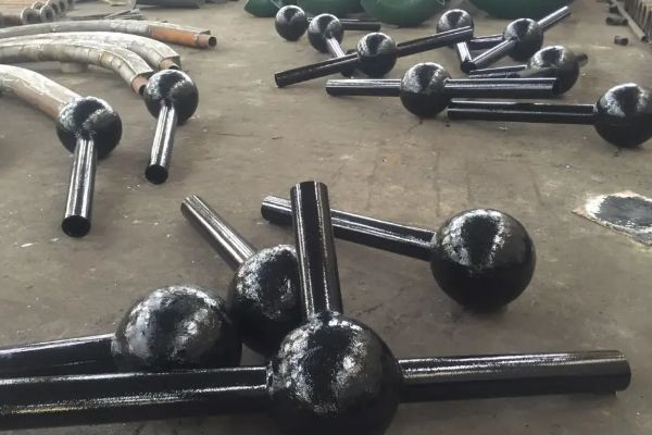 碳鋼內襯陶瓷工藝球形彎頭