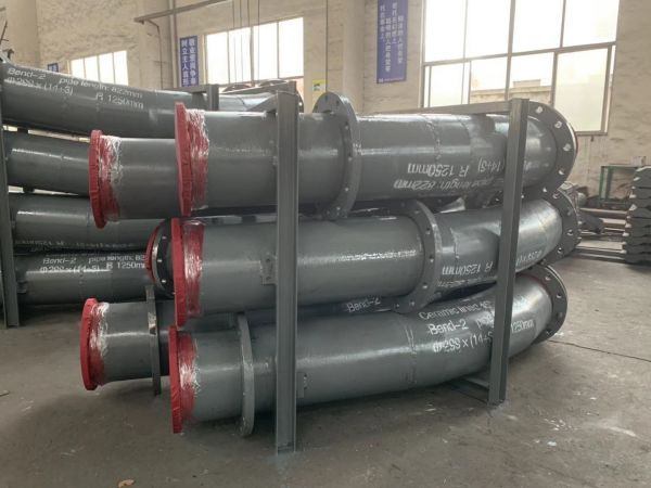 輸灰管道陶瓷復合90°彎頭