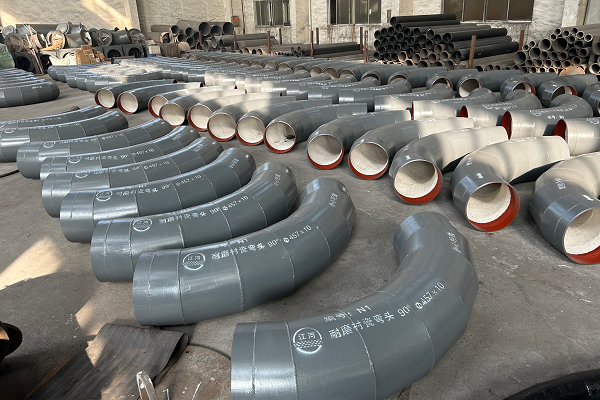 下灰口優化彎頭內襯耐磨陶瓷