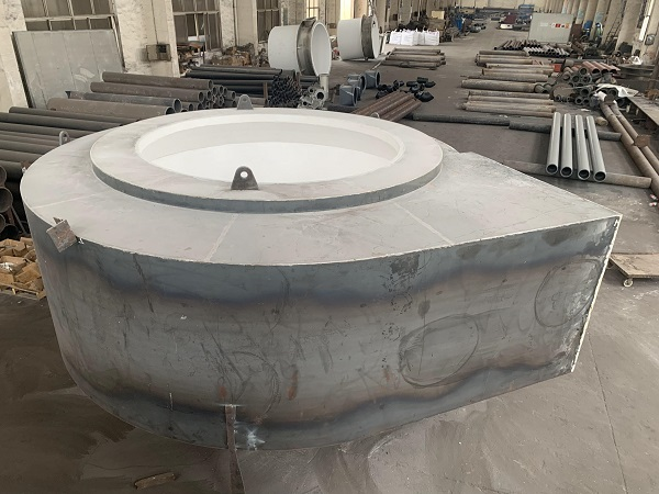 電廠磨煤機內部粘貼陶瓷片