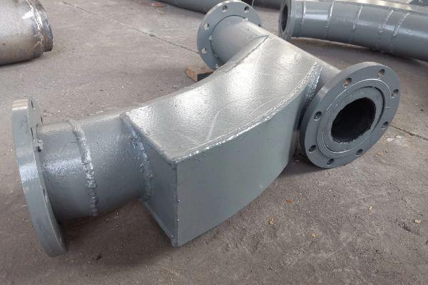 90°雙金屬?gòu)?fù)合耐磨帶背包彎頭φ180 90°雙金屬?gòu)?fù)合耐磨帶背包彎頭φ180