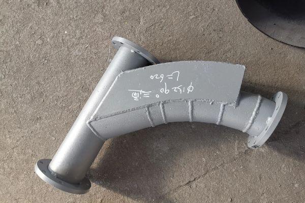 90°雙金屬?gòu)?fù)合耐磨帶背包彎頭φ180